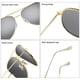 thumbnail image 5 of Gafas de sol Ziwanule Polarized Aviator para hombres/mujeres, color naranja, 5 of 7