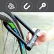 thumbnail image 4 of Candado para bicicleta con desbloqueo de llave, candado en U de alta resistencia para bicicleta de viaje por carretera y montaña, 4 of 6