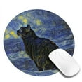 thumbnail image 2 of Disketp Shambhala Cat In Van Gogh Impressionist Small Mouse Pad 7.9x7.9 Inches,Washable Round Mousepad For Office Laptop Computer,Non-Slip Rubber Base Mouse Pads For Wireless Mouse, 2 of 9