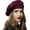 Wine Red, variant on Women Beret Hat French Wool Beret Beanie Cap Classic Solid Color Autumn Winter Hats