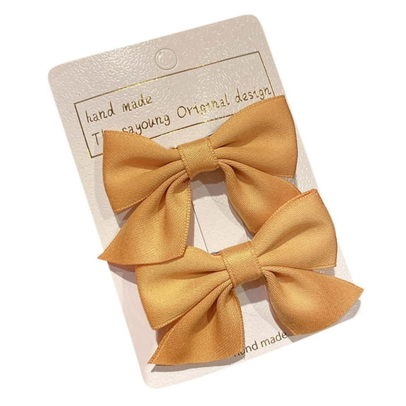 Hair Bow Clips, Ribbon Hair Clips, Christmas Bow Hair Accessories for Women Girls, Satin Silk Fabric, Long Tassel Design, Sturdy Clip, Suitable for Braids Ponytails Pigtails, Gift Idea