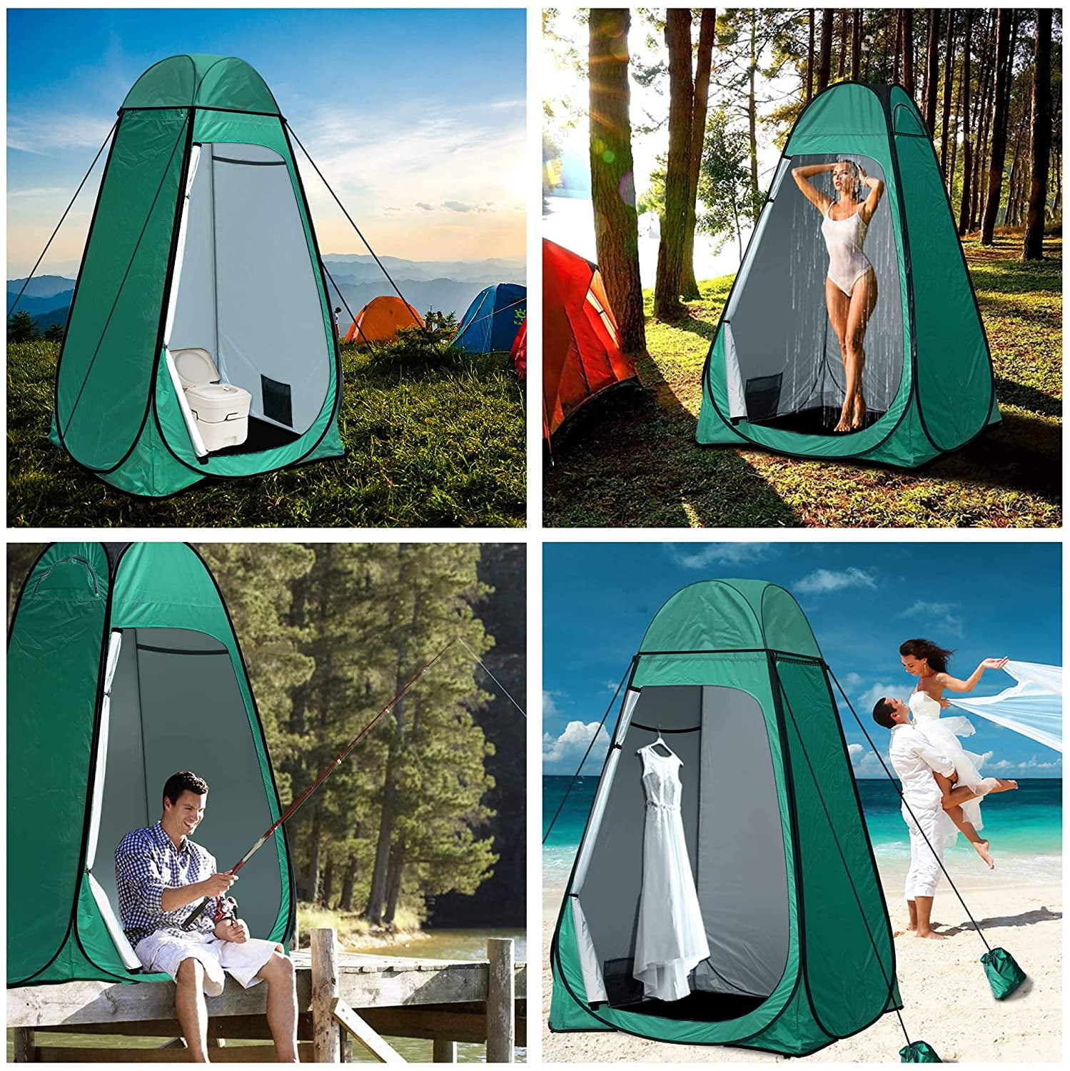 JANOON Shower Privacy Toilet Tent Beach Portable Changing Dressing Camping Pop Up tents Room Sun Sunshade Baby Outdoor Backpack Shelter Canopy 