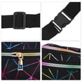 thumbnail image 4 of Unique Bargains 1 Pc Stylish Sports Waist Bag Triangle Fanny Pack for Sports Black, 4 of 6