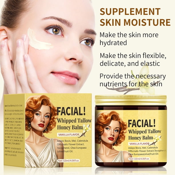 Fiudx Crema Hidratante, Bálsamo de Belleza de Hidratación Profunda, Loción Facial Antiedad, Alivio para Piel Seca, Cuidado de La Sensibilidad, Cuidado de La Piel Femenina, Frasco de Pet de 120 G