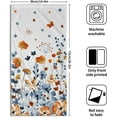thumbnail image 2 of Floral Hand Towels 28 x 14 in Set of 2,Orange Blue Flowers Butterflies Highly Absorbent Microfiber Tea Towel Dish Towel for Kitchen Bathroom Decorations, 2 of 16