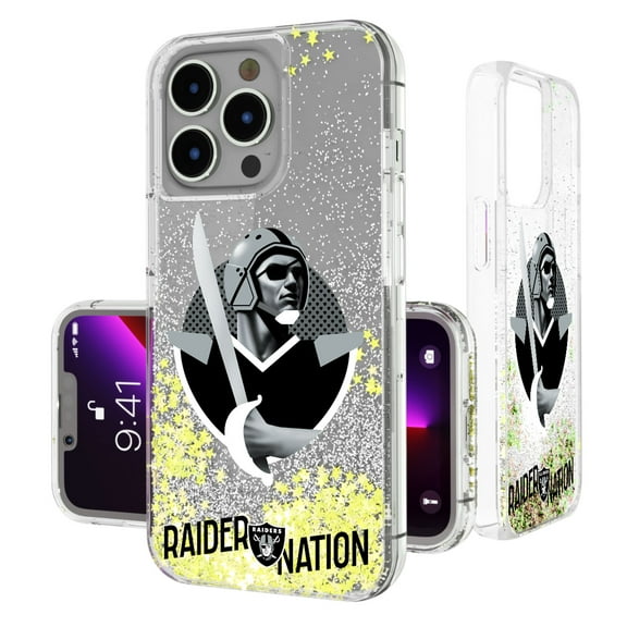 Keyscaper Las Vegas Raiders iPhone Glitter Case