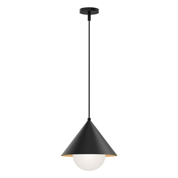 PD485214MBOP-Alora Lighting-Remy - 1 Light Pendant-12.63 Inches Tall and 13.5 Inches Wide-Matte Black Finish    -Traditional Installation