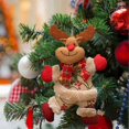 thumbnail image 3 of 4pcs Christmas Tree Santa Claus Snowman Reindeer Bear Doll Hanging Decoration hy, 3 of 5