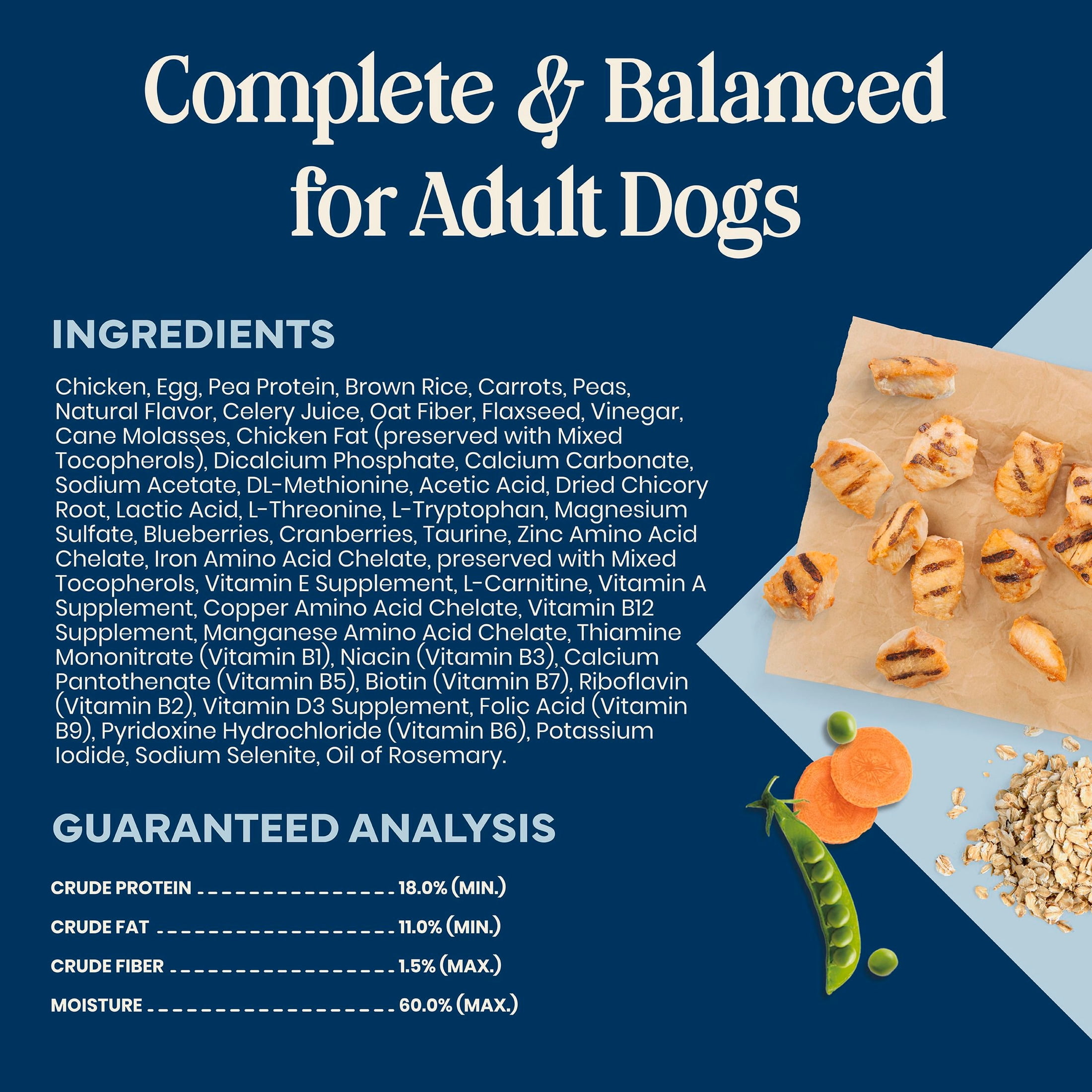 (4 pack) Blue Buffalo Love Made Fresh Small Breed Dog Food Refrigerated, Chicken Meatball 1lb Pouch