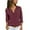 Wine, variant on Cotton Linen Blouses for Womens Loose Tunic Tops Button Down Long Shirt Dress Roll Up Sleeve Casual Work Plain Shirt