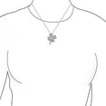 thumbnail image 3 of Bling Jewelry Womens Irish Shamrock Four Leaf Clover Pendant Necklace Sterling Silver with CZ Charm, 3 of 6