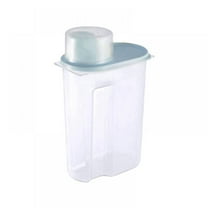 Cheers.US 2000ml/2800ml Airtight Cereal Container Rice Dry Grain Dispenser  Thicken Rice Cylinder Clear Food Storage Box 