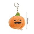 thumbnail image 3 of Beautynvta Halloween Pumpkin Plush Toy, Small Stuffed Pumpkin Doll, Soft Ornaments, Pumpkin Keychain Pendant for Purse Backpack Decoration, 3.5 Inch, 3 of 6