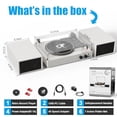 thumbnail image 4 of Tocadiscos DANFI AUDIO DF Vintage Bluetooth de 3 velocidades blanco, 4 of 5
