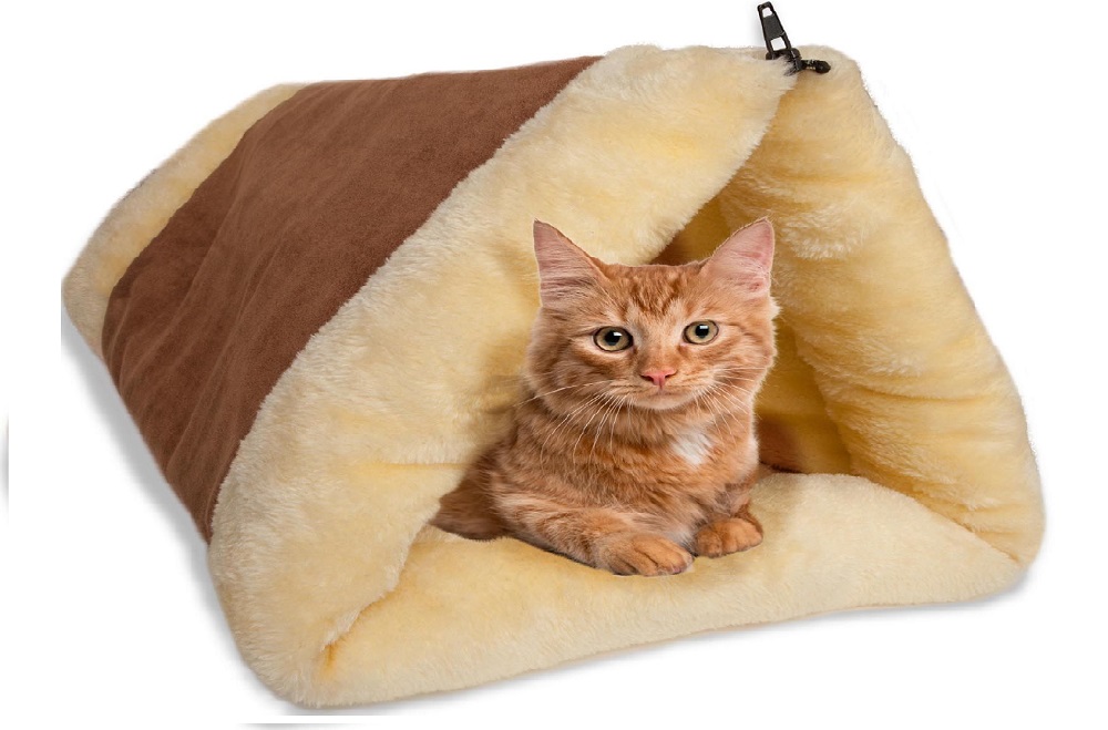 2 in 1 Cat Pet Bed Tunnel Fleece Tube Cushion Mat Pad For Dog Kennel Crate House