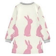 thumbnail image 2 of Rabbit Pattern Design Girls'long-sleeved dress Thickened A-dress Warm Dress Basic Shirt Party Dresses, 2 of 7