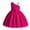 Hot Pink, variant on WERYOUNG Girls Dress Summer Elegant Sparkly Solid Color Bow Trim One-Shoulder Party Dresses Baby Versatile Ball Gown Dress,Blue,2-3 Years