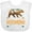 AA-White, variant on Inktastic Wyoming Vacation Bear Silhouette Boys or Girls Baby Bib