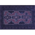 thumbnail image 1 of Ahgly Company Indoor Rectangle Persian Blue Traditional Area Rugs, 7' x 9', 1 of 4