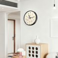 thumbnail image 6 of Indoor 12' Voice-Activated Luminous Decoration Wall Clock With LED Night Light Brown & Blue Ribbons, 6 of 8