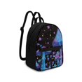 thumbnail image 2 of Eheartsgir Neon Psychedelic Mushroom & Snail Pattern Small Backpack, Front Pocket Polyester Mini Backpack for Travel Hiking, Zipper Closure Travel Back Pack, 2 of 8