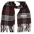 thumbnail image 3 of Sierra Socks Men's and Women's Unisex Plaid Scarf, Oversized Scarves, Softer features, Size 72"X12" (Brown), 3 of 4