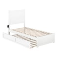 thumbnail image 3 of AFI NoHo Wood Twin Bed with Footboard and Twin Trundle in White, 3 of 6