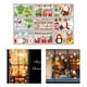 thumbnail image 3 of Adhesivos para ventanas navideñas, adhesivos para ventanas navideñas extraíbles de dos cara, adhesivos para decoraciones navideñas, adornos para 021 Macarena pegatinas de vacaciones, 3 of 8