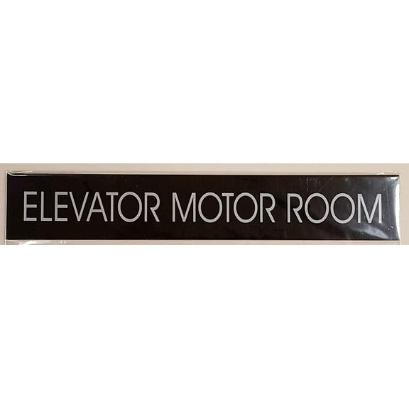 ELEVATOR MOTOR ROOM SIGN (BLACK)