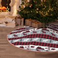 thumbnail image 5 of Fotbe Buffalo Plaid Forest Pattern Christmas Tree Skirt, Tree Skirts Plush Christmas Decorations, Christmas Tree Skirts Xmas Decorations Holiday Party Decor-30", 5 of 6