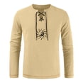 thumbnail image 4 of Birdeem Hauts à Manches Longues pour l'Été Mode Décontractée Imprimé Poche Manches Longues Col en V Blouses d'Été, 4 of 4