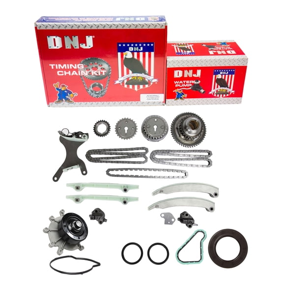 DNJ TK1102AWP Timing Chain Kit with Water Pump Fits Cars & Trucks 07-13 Chrysler 4.7L V8 SOHC