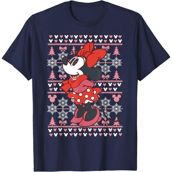 Minnie Mouse Christmas Holiday Style DTG Print Unisex T-Shirt