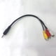 thumbnail image 3 of Cable adaptador de audio y vídeo estéreo de 2,5 mm mini AV macho a 3 RCA hembra M/F, 3 of 6
