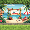 thumbnail image 5 of Tropical Theme Aloha Retirement Bamboo Banner for Beach Party Outdoor Celebration Vacation, 5 of 8