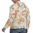 thumbnail image 3 of Bingfone Retro Floral Butterfly Men'S Drawstring Hoodie Long Sleeve Pocket Sweatshirts-Large, 3 of 9