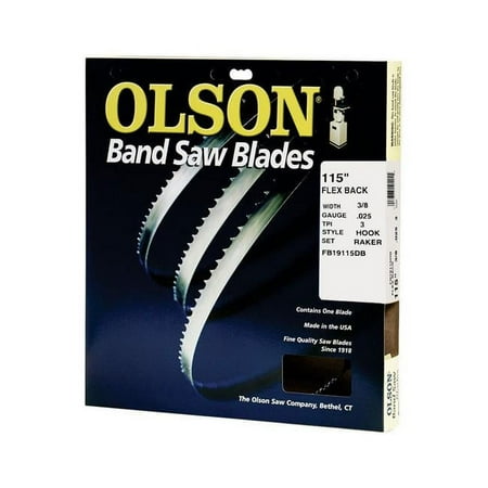 UPC: 0012373231158 | Olson 115 in. L X 3/8 in. W Carbon Steel Band Saw Blade 3 TPI Hook teeth 1 pk