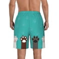 thumbnail image 3 of Kdxio Cute Cat Paw And Dog Pattern Mens Casual Shorts - Drawstring Summer Beach Sports Shorts for Men, 3 of 9