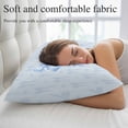 thumbnail image 5 of Cute Bow Throw Pillow Covers, Blue Bowknot Minimalist Solid Color Soft Breathable Pillow Cases with Invisible Zipper for Sleeping, Toddler Pillowcases for Couch Bed Sofa Chair 12x20 Inches, 5 of 9