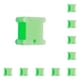 thumbnail image 2 of Yuarrent Tablero de bobinado, bobinas de hilo, carrete de cable, enrollador de alambre, accesorios de tejer convenientes, almacenamiento de Verde 100 piezas 10piezas, 2 of 6