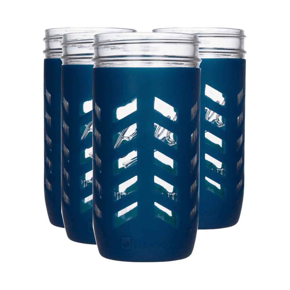 Silicone Mason Jar Protector Sleeve 24oz (1.5 pint) WideMouth Jars