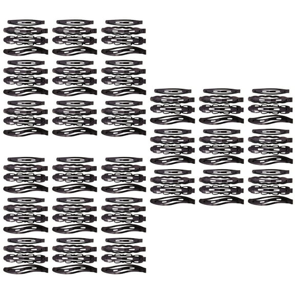 Masteelf 144 PCS /4Sets Women Hairpins Simple Bang Hair Clips Side Barrette Steel Snap Clip for Kids Girls (119/120/121/122)
