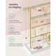 thumbnail image 3 of Organizador de joyas SONGMICS, soporte para pendientes de 4 niveles, blanco y dorado, 3 of 6