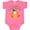 Hot Pink, variant on Inktastic My 1st Thanksgiving Cute Owl in Pumpkin Boys or Girls Baby Bodysuit