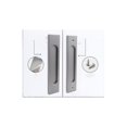 thumbnail image 3 of Set of 2 Non-Perforated Gold Sliding Door Handles, 3 of 4