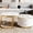 Gold+White, variant on Black & Gold Fluted Round Table / Chic Aesthetic for Home Decor