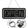 thumbnail image 4 of RECTANGULAR REAL GLASS BRIGHT NEON OPEN SIGN / LIGHT - NOT LED OPEN SIGNS - BRIGHT COLOR BIG FOR SHOP STORE BAR CAFE RESTAURANT BEER SALON BUSINESS, 4 of 6