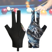 BLEEUS Left Hand Billiard Glove 3 Finger Snooker Cue Sport Glove Billiard Pool Glove(a) Sporting Supplies (A)