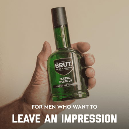 Brut Classic Splash on, Wood & Citrus Scent, Cologne for Men, 7 oz