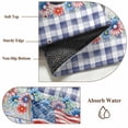 thumbnail image 6 of Non-Slip Rug Pad Rugs Independence Day Trucks Daisy Rectangle Area Rugs 5x7Ft Soft Carpet Pads for Living Room Kids Room, Blue White Plaid, 6 of 9